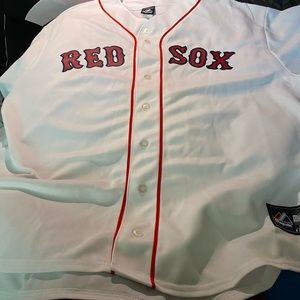 DUSTIN PEDROIA RED SOX JERSEY